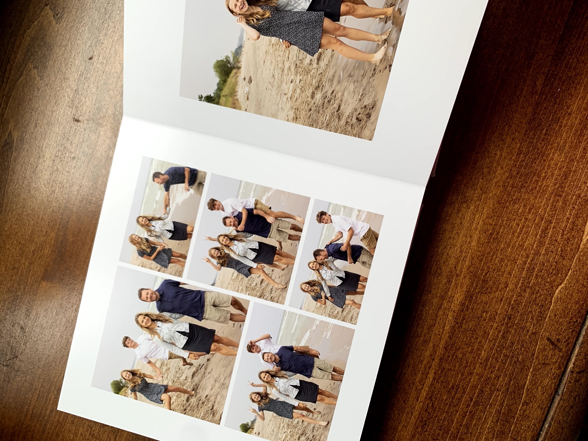 Jules K Photography signature album open spread