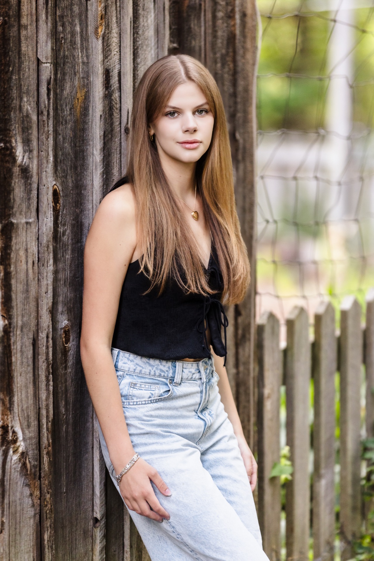 Senior portrait at Blandford Nature Center Grand Rapids Michigan Jules K Photography