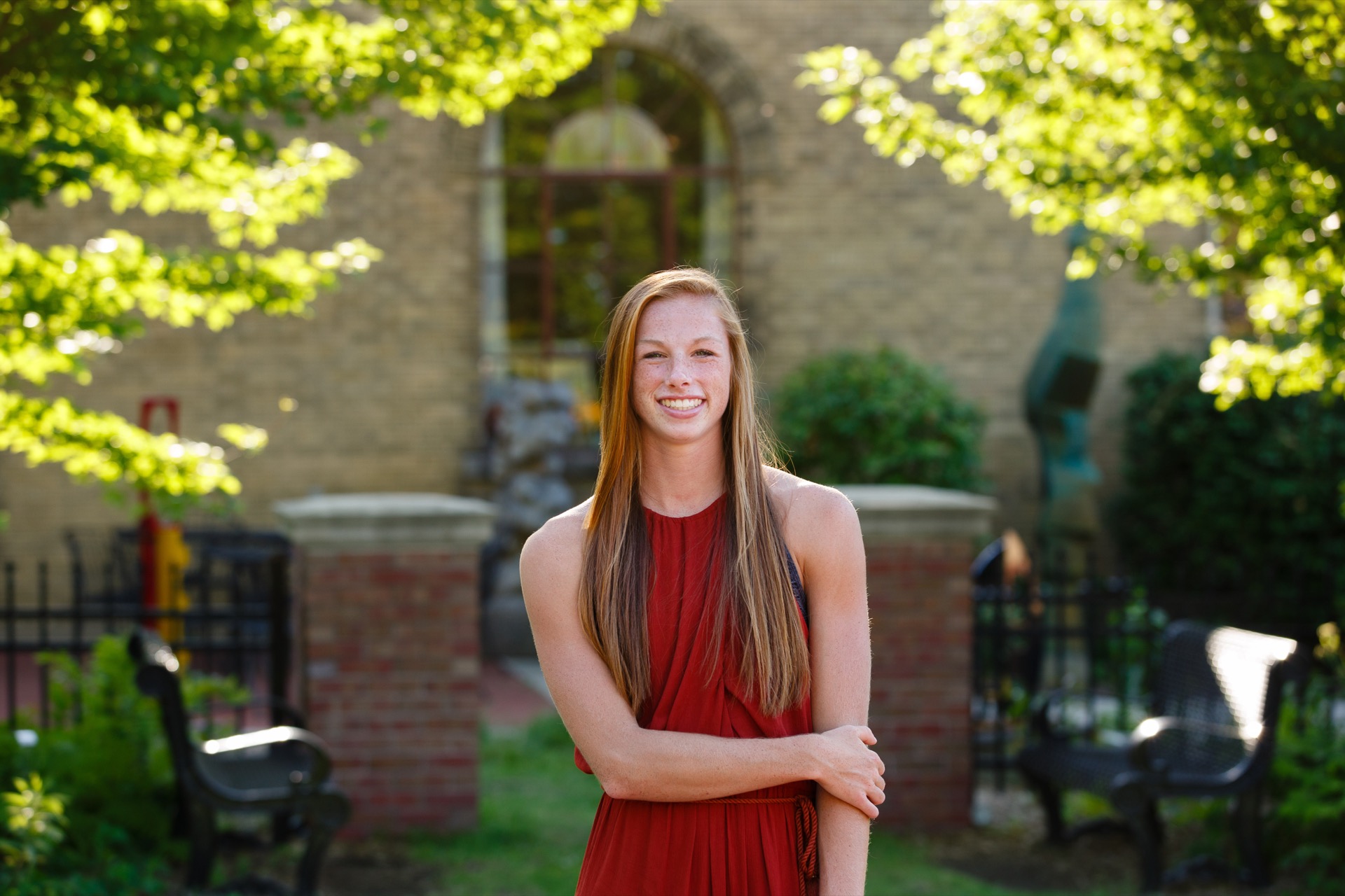 Senior portrait in Eastown Grand Rapids Michigan Jules K Photography