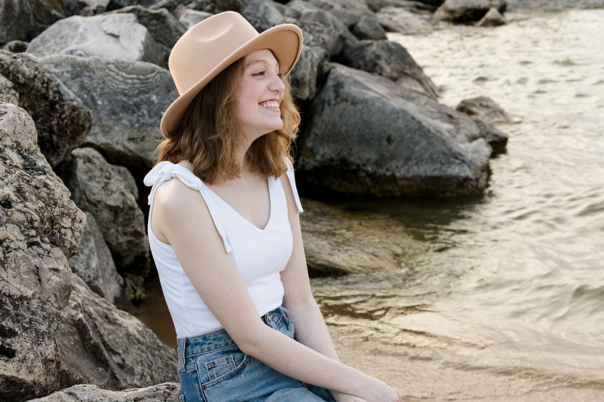 Family portrait at Lake Michigan beach Michigan Jules K Photography