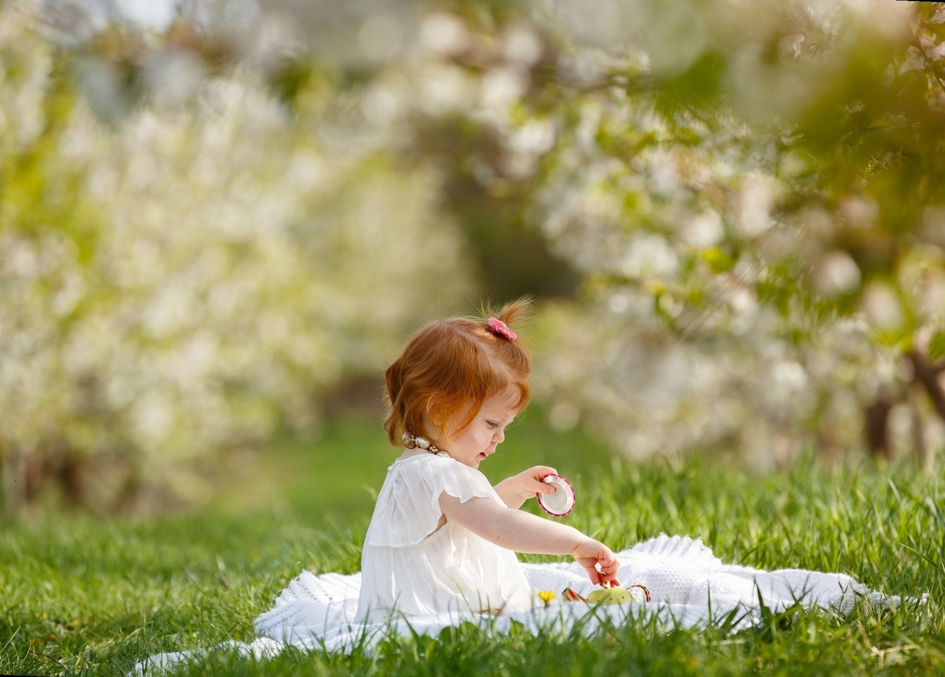 Little girl at styled tea party session Jules K Photography Grand Rapids